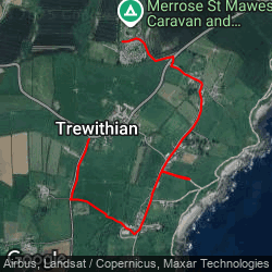 Trewithian too Merrose Camp Site