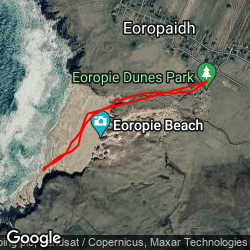 Eoropie Beach and Butt of Lewis lighthouse