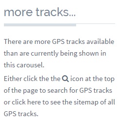More GPS tracks available