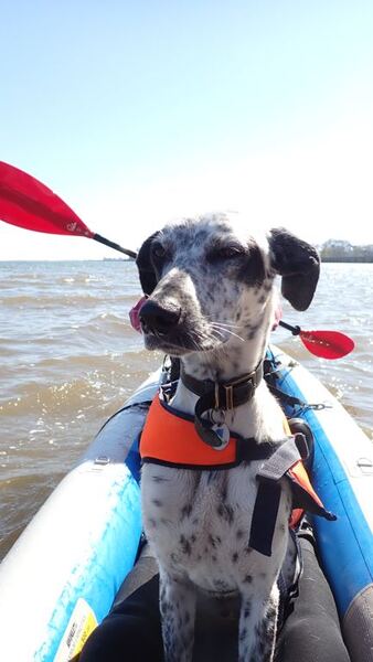 Tye's first kayak trip