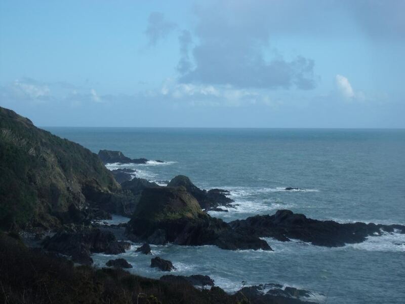 Rainbows and rain - Looe to Talland Bay