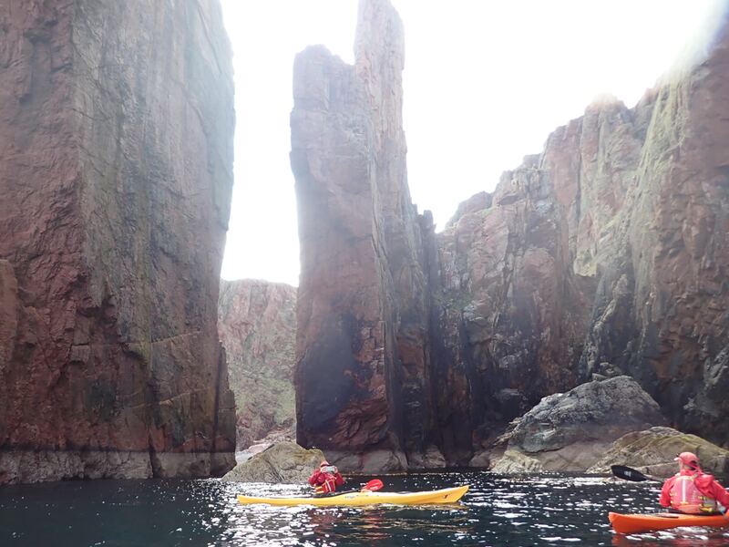 Kayaking on Ronas Voe