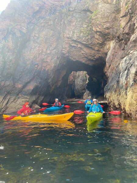 Kayaking on Ronas Voe